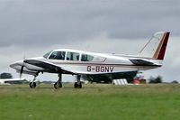 G-BGNV @ EGBP - Grumman American GA-7 Cougar [GA7-0078] Kemble~G 02/07/2005 - by Ray Barber