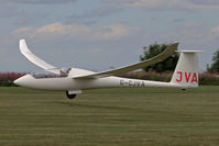 G-CJVA @ X5SB - Schempp-Hirth Ventus 2CT being launched for a cross country flight during The Northern Regional Gliding Competition, Sutton Bank, North Yorks, August 2nd 2013. - by Malcolm Clarke