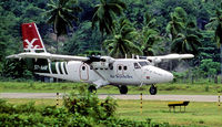 S7-AAR @ FSPP - The oldie but goodie DHC-6 taking off from Praslin Island, Seychelles - by JPC