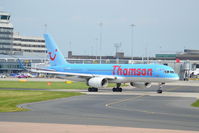 G-OOBE @ EGCC - Thomson Boeing 757-28A taxiing Manchester Airport. - by David Burrell