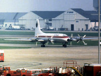 G-ANBK @ LHR - Britannia 102 of Northeast Airlines as seen at Heathrow in March 1971. - by Peter Nicholson