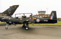 ZF139 @ EGQL - Tucano T.1, callsign LOP 69, of 1 Flying Training School at RAF Linton-on-Ouse on display at the 2002 RAF Leuchars Airshow. - by Peter Nicholson