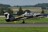 ES-YLP @ LOWL - Breitling Jet Team Aero L-39 Albatros landing in LOWL/LNZ - by Janos Palvoelgyi