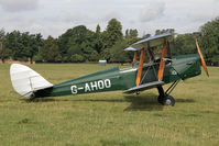 G-AHOO @ X1WP - De Havilland DH-82A Tiger Moth II at The De Havilland Moth Club's 28th International Moth Rally at Woburn Abbey. August 2013. - by Malcolm Clarke