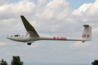 G-CJDD @ X5SB - Glaser-Dirks DG-200-17 being launched for a cross country flight during The Northern Regional Gliding Competition, Sutton Bank, North Yorks, August 2nd 2013. - by Malcolm Clarke