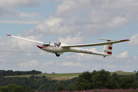 G-DEDM @ X5SB - Glaser-Dirks DG-200 being launched for a cross country flight during The Northern Regional Gliding Competition, Sutton Bank, North Yorks, August 2nd 2013. - by Malcolm Clarke