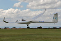 G-CKFN @ X5SB - DG Flugzeugbau DG-1000S being launched for a cross country flight during The Northern Regional Gliding Competition, Sutton Bank, North Yorks, August 2nd 2013. - by Malcolm Clarke