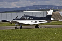 G-BHGY @ EGFF - Cherokee Arrow II, ex PH-NSL. - by Derek Flewin