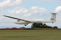G-CHXM @ X5SB - Grob G102 Astir CS DG Flugzeugbau DG-1000S being launched for a cross country flight during The Northern Regional Gliding Competition, Sutton Bank, North Yorks, August 2nd 2013. - by Malcolm Clarke
