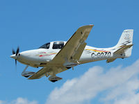 C-GOZO @ YKZ - Attractive looking Cirrus SR22 landing on rwy 33 at Buttonville Municipal Airport - by Ron Coates