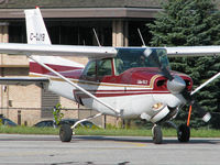 C-GJYB @ CYKZ - The pilot in this nice burgundy Cutlass RG II was lining up for takeoff on runway 33. His plane lives here & would soon be retracting its gear during initial climbout. - by Chris Coates