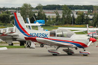 N242SK @ CYKZ - 1994 Moravan with its sleek paint scheme sits on the ramp at Buttonville Municipal Airport. CYKZ - by Ron Coates