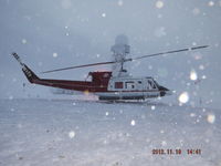 C-FMLT - The arctic environment offers unique challenges to aircrew.  Cold air temperatures, wind (and wind chill), low visibilities and white-out conditions are constant factors to contend with. C-FMLT on a day with approximately 1 statute mile in ice crystals. - by T.B. Orlowski, BH12 Aircraft Captain