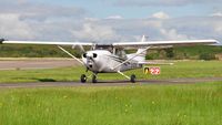 G-BIIB @ EGFH - Visiting Reims/Cessna Skyhawk. - by Roger Winser