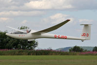 G-CJDD @ X5SB - Glaser-Dirks DG-200-17 being launched for a cross country flight during The Northern Regional Gliding Competition, Sutton Bank, North Yorks, August 2nd 2013. - by Malcolm Clarke