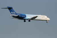 OH-BLI @ EBBR - Flight KF801 is descending to RWY 02 - by Daniel Vanderauwera