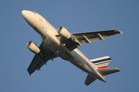 F-GUGL @ LFPG - Airbus A318-111, Take off rwy 26R, Roissy Charles De Gaulle Airport (LFPG-CDG) - by Yves-Q