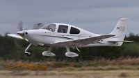 G-GCDC @ EGFH - Resident Cirrus SR20, touch and go on Runway 22. Previously registered N553PG. - by Roger Winser