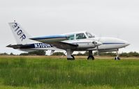 N310UK @ EGFH - Visiting Cessna 310R. - by Roger Winser