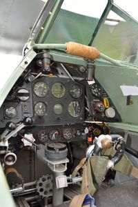 G-AMRK @ EGTH - Cockpit at Shuttleworth Uncovered Air Display, Sept. 2013 - by Eric.Fishwick