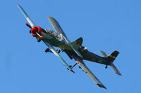 G-TYAK @ EGBR - G-TYAK Betsy Yak-52 and G-BSXD Soko P-2 Kraguj at Breighton's Heli Fly-in, 2013 - by Chris Hall