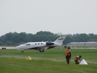N46RC @ KOSH - taxing off the runway at Oshkosh - by steveowen