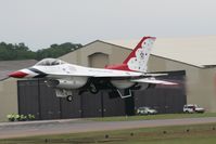 87-0313 @ FFD - Thunderbirds display at Royal International Air Tattoo 2007 - by Steve Staunton