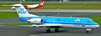 PH-KZC @ EDDL - KLM Cityhopper, is here taxiing at Düsseldorf Int´l(EDDL) - by A. Gendorf