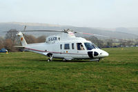 G-XJCB @ EGBC - Sikorsky S-76C+ [760616] ( J C Bamford Excavators Ltd) Cheltenham Racecourse~G 14/03/2012 - by Ray Barber