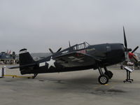 N1078Z @ CMA - 1963 S & S Special/Grumman F6F-5 HELLCAT 'MINSI III', P&W R-1820 Double Wasp 2,200 Hp, on CAF ramp - by Doug Robertson