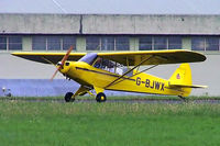 G-BJWX @ EGBP - Piper L-18C-95 Super Cub [18-1985] Kemble~G 02/07/2005 - by Ray Barber