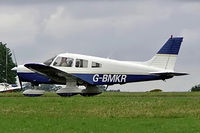 G-BMKR @ EGBP - Piper PA-28-161 Warrior II [28-7916220] Kemble~G 01/07/2005 - by Ray Barber