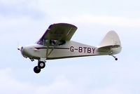 G-BTBY @ EGBP - Piper PA-17 Vagabond [17-195] Kemble~G 01/07/2005 - by Ray Barber