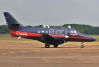 G-BWWW @ EGVA - Taxiing to static park on arrival at RIAT 2013 - by John Coates
