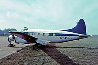 G-ALCU @ EGKB - G-ALCU   De Havilland DH.104 Dove 2 [04022] (Rogers Aviation) Biggin Hill~G 17/05/1975. Taken from a slide. - by Ray Barber