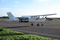 G-DENB @ EGFH - Visiting Reims/Cessna 150G. - by Roger Winser