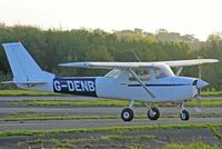 G-DENB @ EGFH - EGFE resident on hold for takeoff on runway 28 at EGFH. - by Derek Flewin