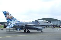 FB-24 @ EDXN - General Dynamics (SABCA) F-16BM Fighting Falcon of the FAeB (Belgian Air Force) in '25 years OCU' special colours at the Spottersday of the Nordholz Airday 2013 celebrationg 100 Years of German Naval Aviation at Nordholz Naval Aviation Base