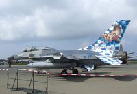 FB-24 @ EDXN - General Dynamics (SABCA) F-16BM Fighting Falcon of the FAeB (Belgian Air Force) in '25 years OCU' special colours at the Spottersday of the Nordholz Airday 2013 celebrationg 100 Years of German Naval Aviation at Nordholz Naval Aviation Base