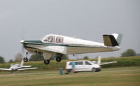 N5159C @ EDMT - N5159C, beautiful 1950 Bonanza departing Tankosh 2013, Tannheim - by Pete Hughes