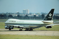 OD-AGI @ LHR - Boeing 747-2B4B of Saudi Arabian Airlines departing from Heathrow in the Summer of 1978. - by Peter Nicholson