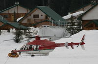 C-FTHD - At Bell II Lodge on the Stewart-Cassiar Highway in northern British Columbia, working for Last Frontier Heliskiing. - by Murray Lundberg