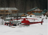 C-GPWV - At Bell II Lodge on the Stewart-Cassiar Highway in northern British Columbia, working for Last Frontier Heliskiing. - by Murray Lundberg