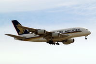 9V-SKA @ EGLL - Airbus A380-841 [003] (Singapore Airlines) Home~G 31/08/2012. On approach 27L. - by Ray Barber