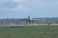 N493EV @ EGUN - Evergreen 747-4H6, departing runway 29 at EGUN en-route Ramstein AFB Germany. - by Derek Flewin