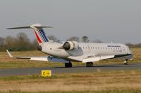 F-GRZB @ LFRB - Canadair Regional Jet CRJ-702, Landing Rwy 07R, Brest-Bretagne Airport (LFRB-BES) - by Yves-Q