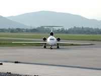 RA-42365 @ LOWG - Yakovlev Yak-42D turning to its final parking position at LOWG, Graz - by Paul H