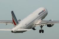 F-GKXE @ LFRB - Airbus A320-214, take off Rwy 07R, Brest-Bretagne Airport (LFRB-BES) - by Yves-Q