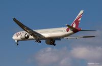 A7-BAH @ KJFK - Going to a landing on 31R @ JFK - by Gintaras B.