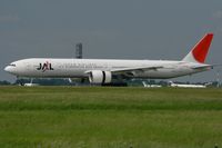 JA736J @ LFPG - Boeing 777-346, Landing Rwy 26L, Roissy Charles De Gaulle Airport (LFPG-CDG) - by Yves-Q
